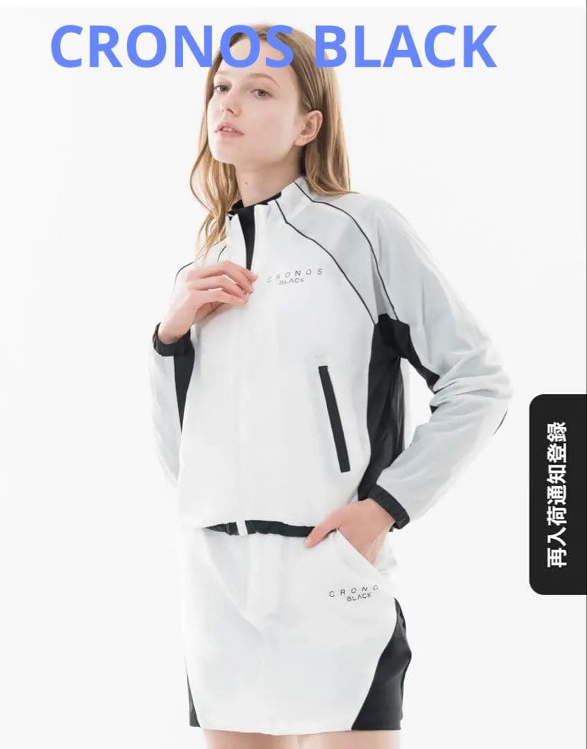 CRONOS BLACK スタンド ジャケット　ウインドブレーカー　M クロノス