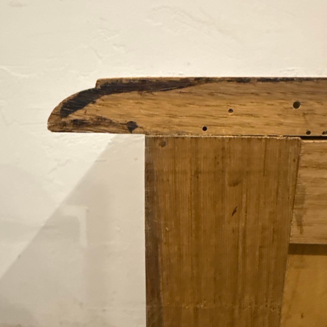 年末年始saleヴィンテージ　木製サイドテーブル　扉収納付き　1