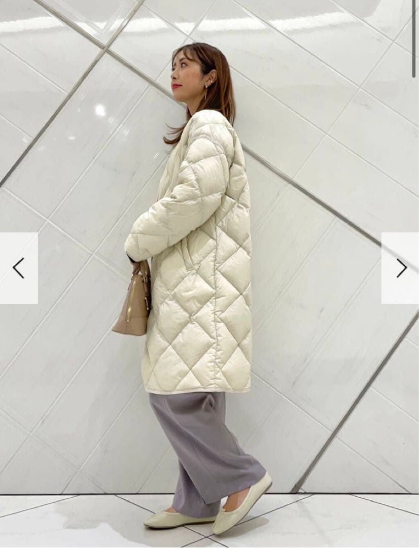 新品タグ付◉ DOORS ライトダウンキルトコート　ライトベージュ