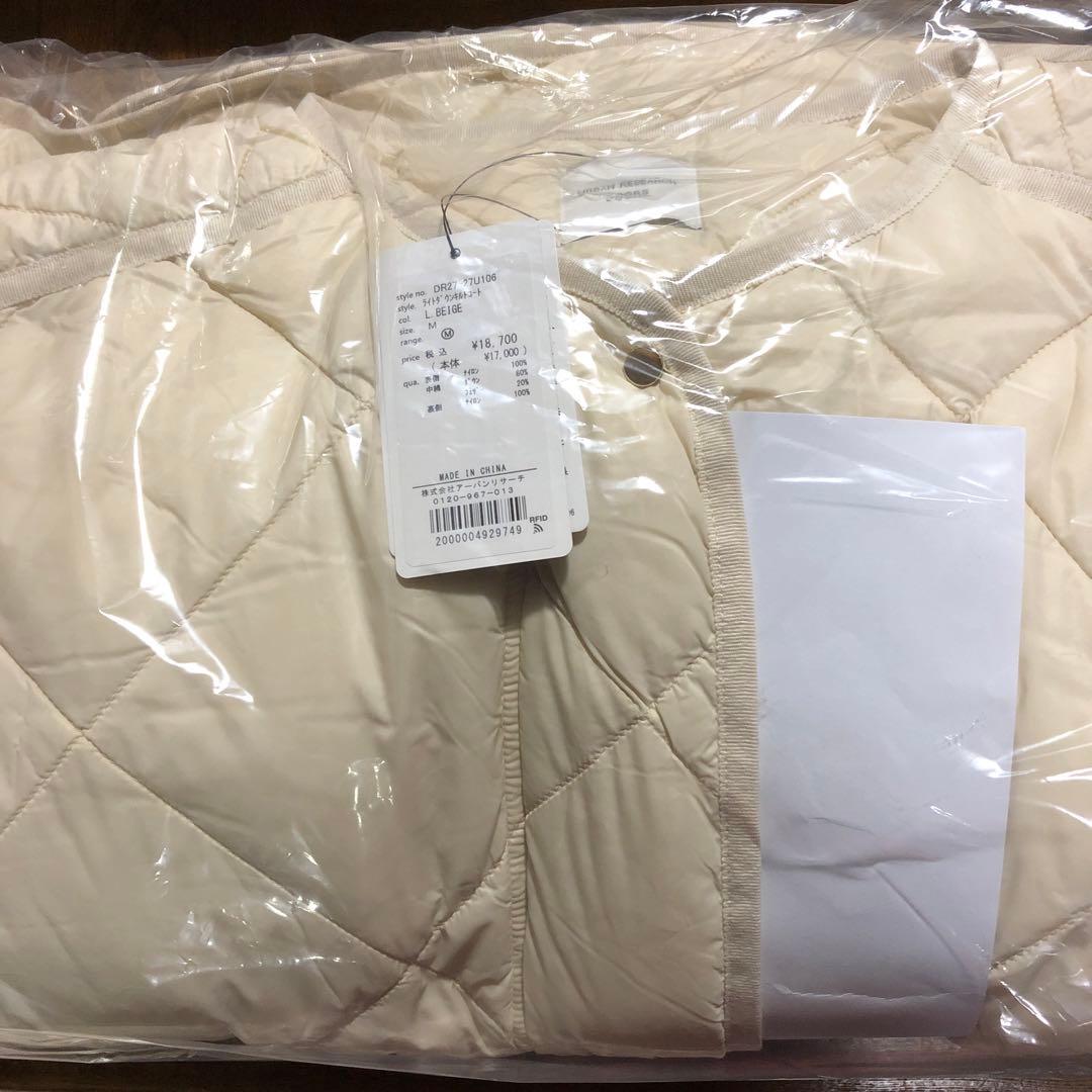 新品タグ付◉ DOORS ライトダウンキルトコート　ライトベージュ