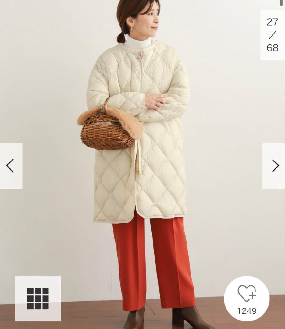 新品タグ付◉ DOORS ライトダウンキルトコート　ライトベージュ