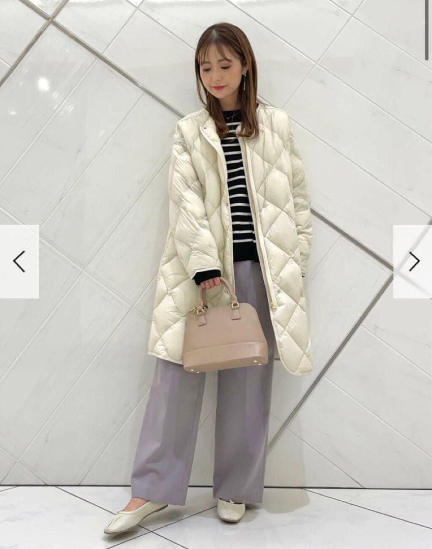 新品タグ付◉ DOORS ライトダウンキルトコート　ライトベージュ