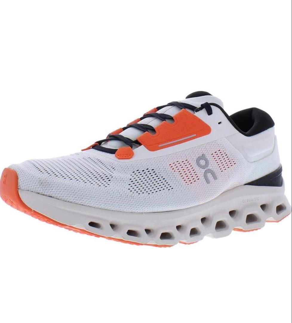 On ランニングシューズ ホワイト/オレンジ