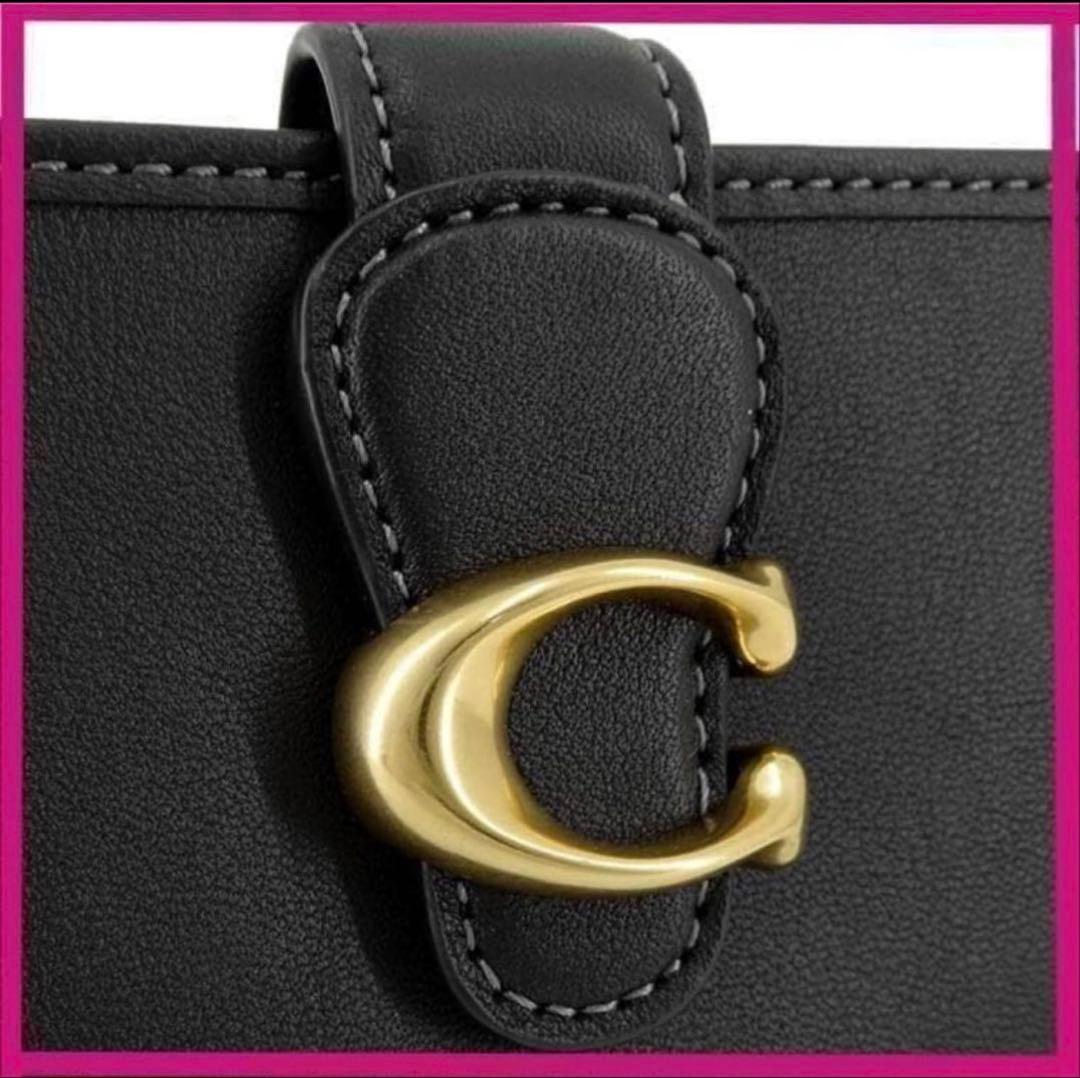 コーチcoach高級スムースレザー、タビー二つ折り財布ミディアム