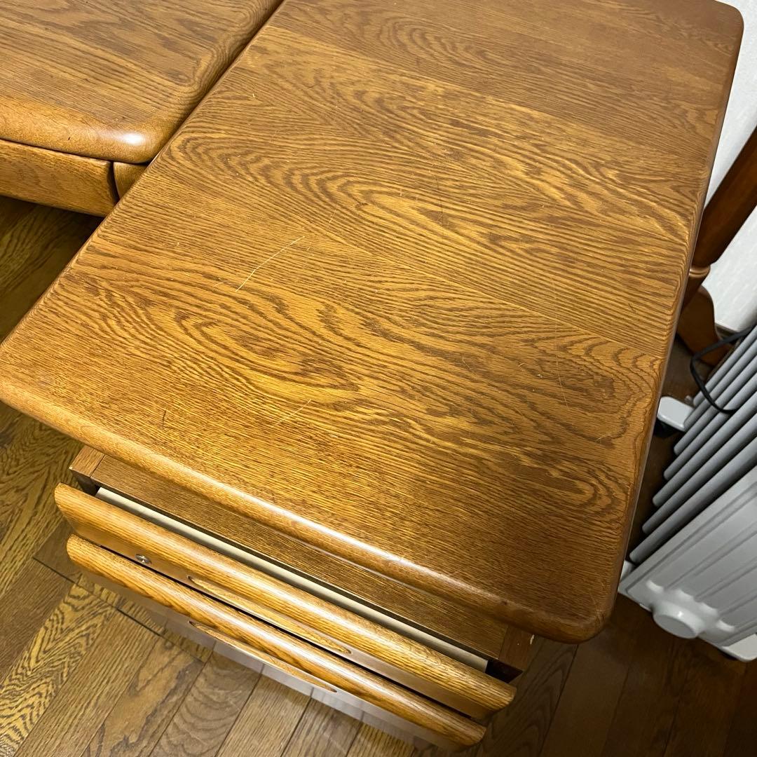 【浜本工芸】学習机　Bキャビネット(袖机) 【匿名配送】