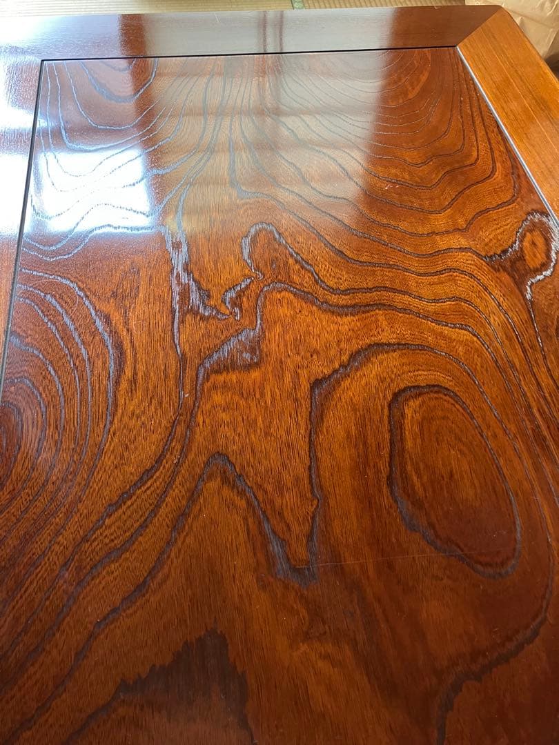 木製座卓 光沢仕上げ 90cm x 115cm