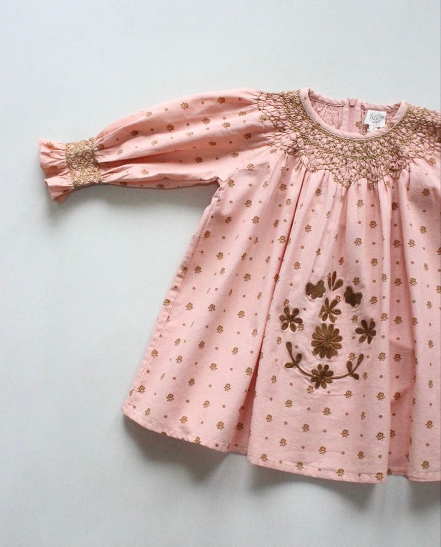 ワンピース apolina 2-3y MEADOW CALICO RIBBON