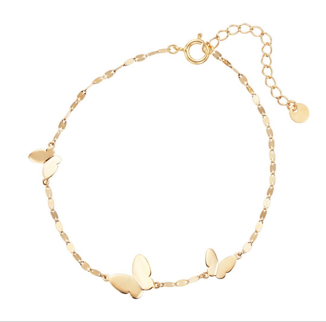 TSUTSUMI バタフライ　ブレスレット　蝶　イエローゴールド　K10 ツツミ