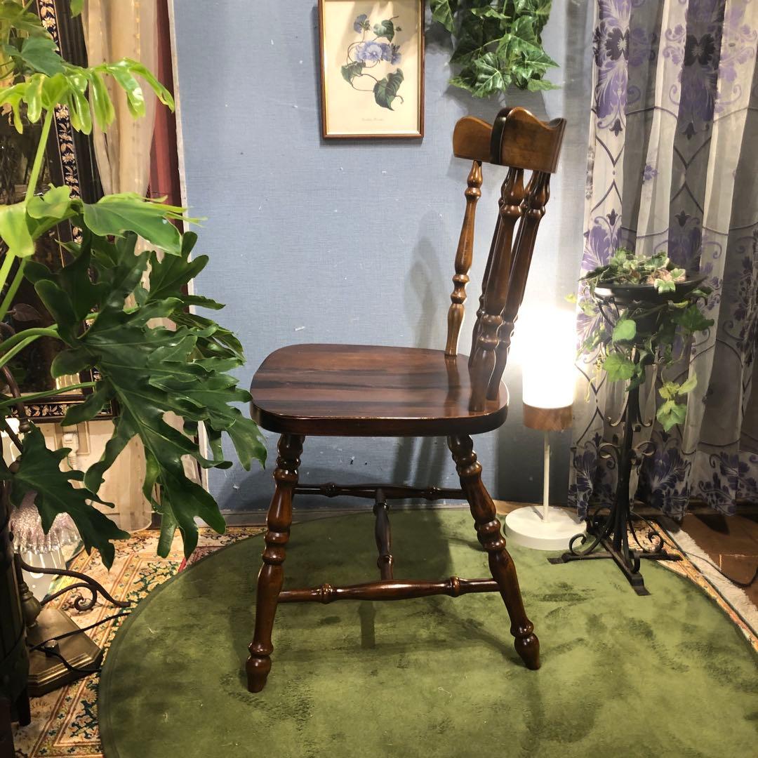 はる　美品　L３　80’s ヴィンテージ ウィングバッグ　スピンドルチェア