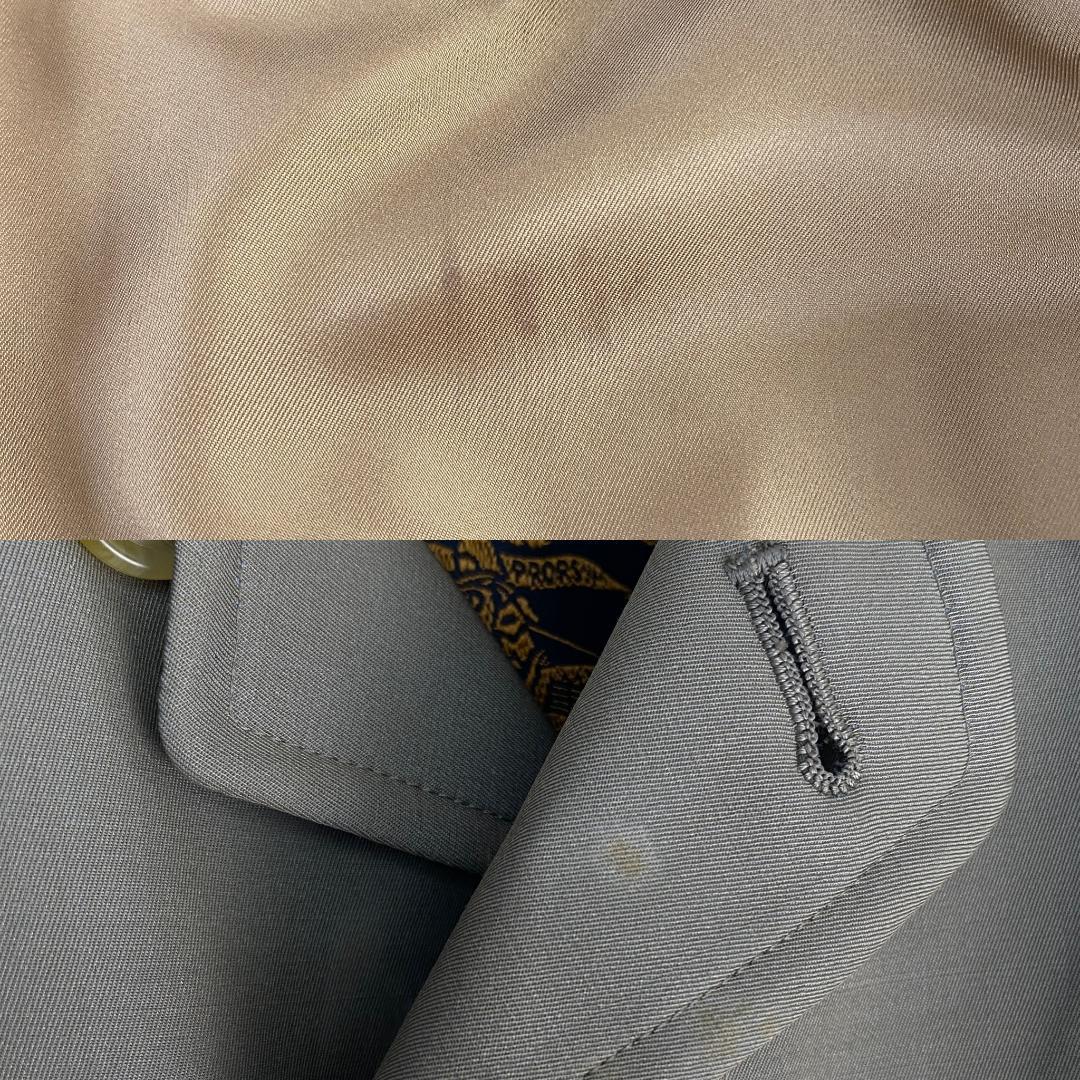 バーバリー　ステンカラーコート　ノバチェック　インナー付き　シルク　ウール