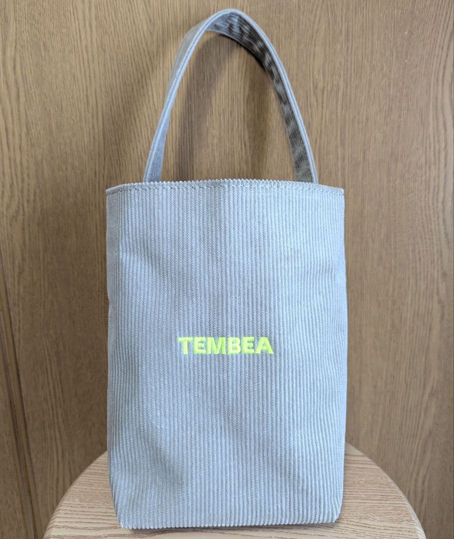TEMBEA コーデュロイトート ライトグレー