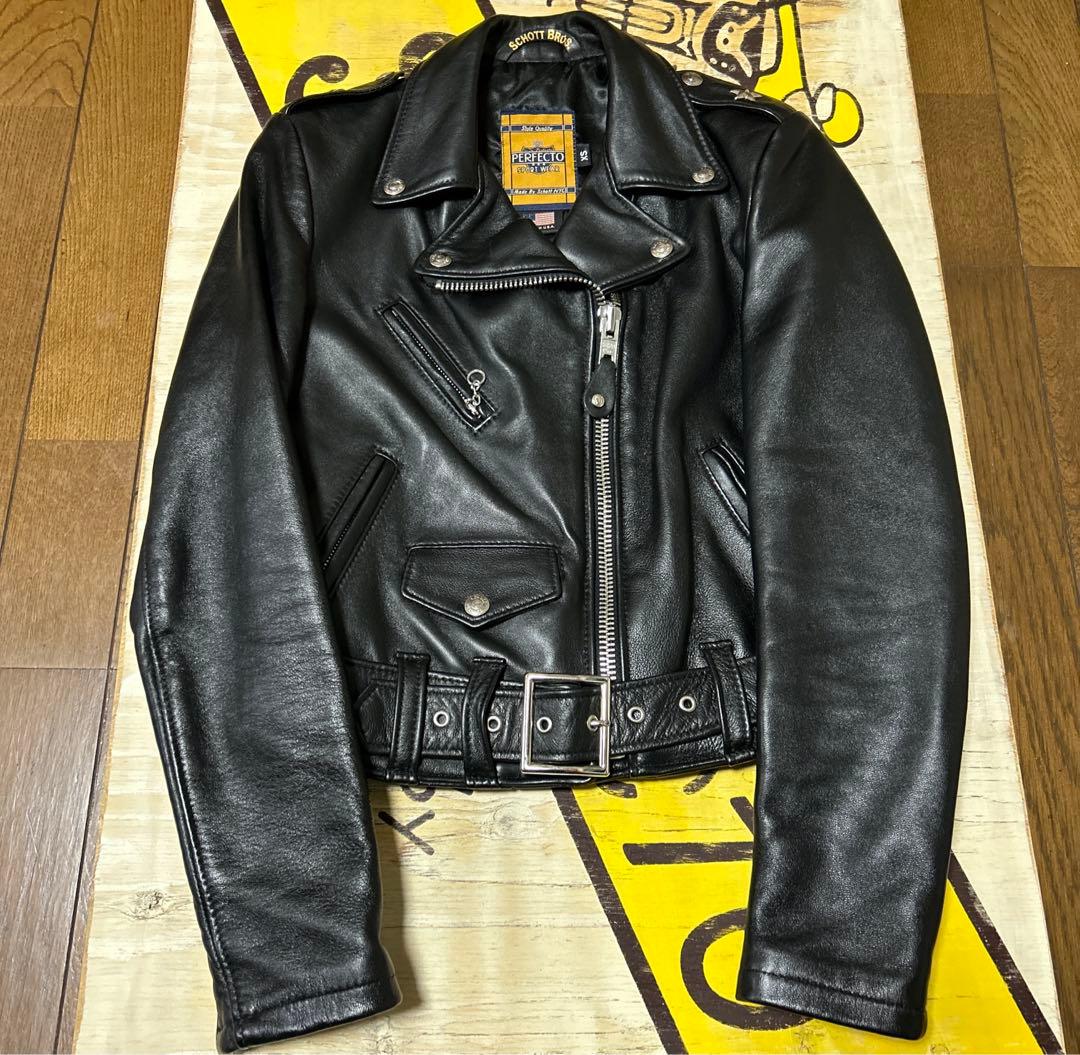 超美品‼️schott Wライダース　ワンスター218W XS