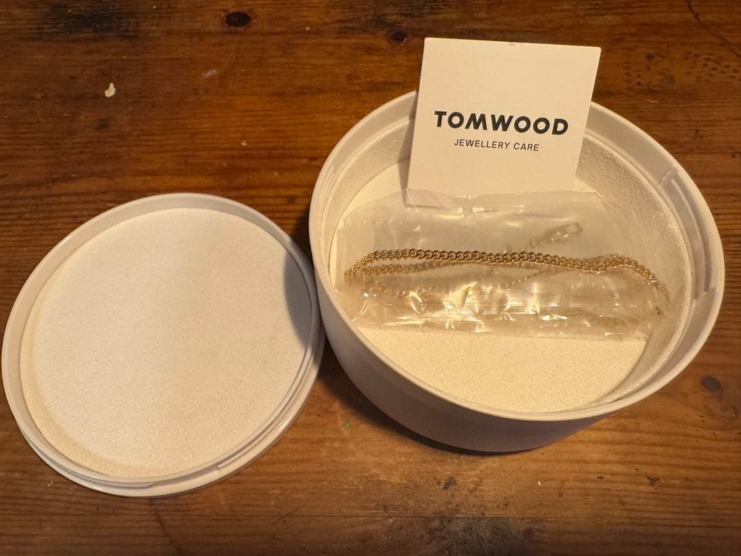 【美品】Tom Wood Curb Chain M Gold 24.5インチ