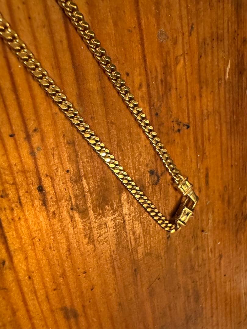 【美品】Tom Wood Curb Chain M Gold 24.5インチ