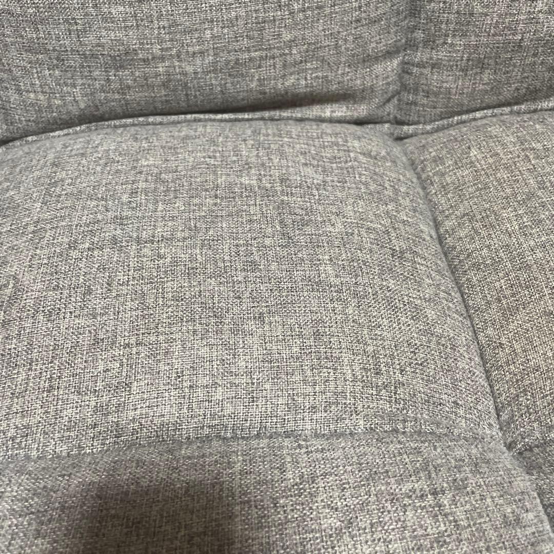 グレー 2人掛けソファ カインズTVが見やすいリクライニングソファグレーc2