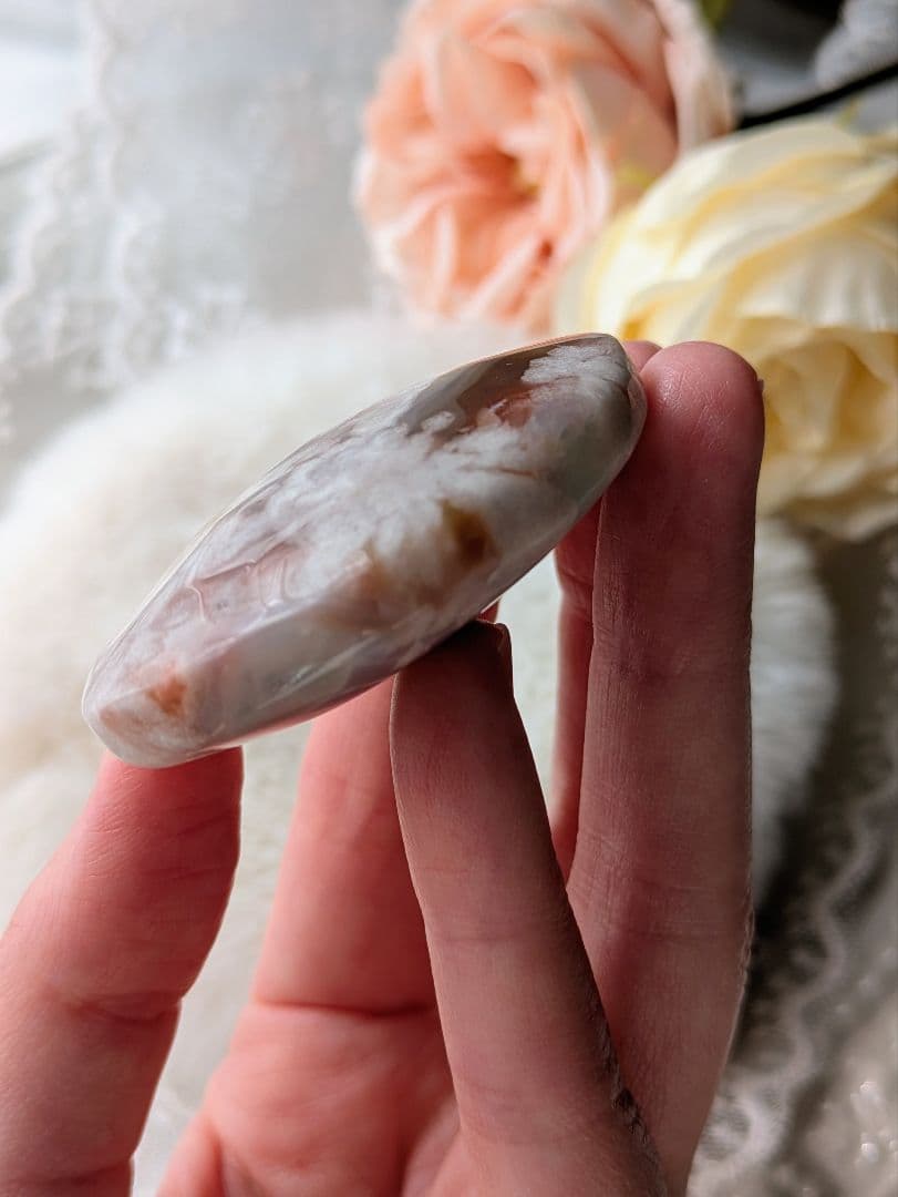 ♡桜瑪瑙♡　綺麗色　お花　赤　パーム