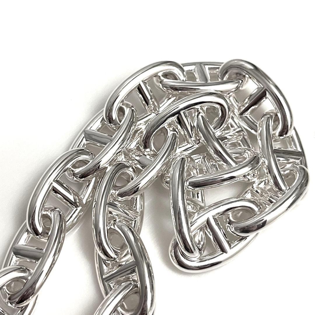 HERMES エルメス シェーヌダンクルGM 29コマ シルバー ネックレス