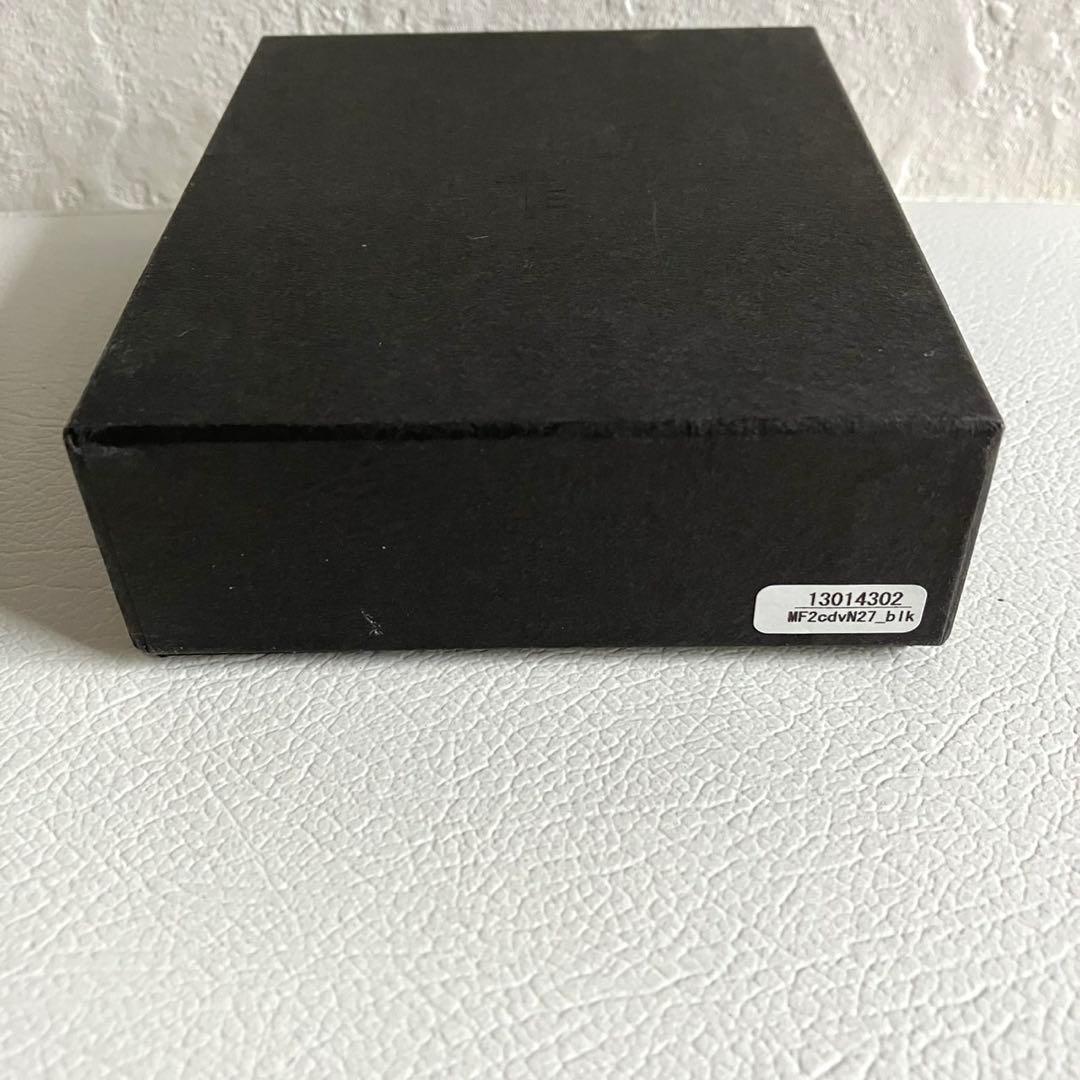 未使用級 エムピウ m＋ ミッレフォッリエ CORDOVAN27 財布 黒