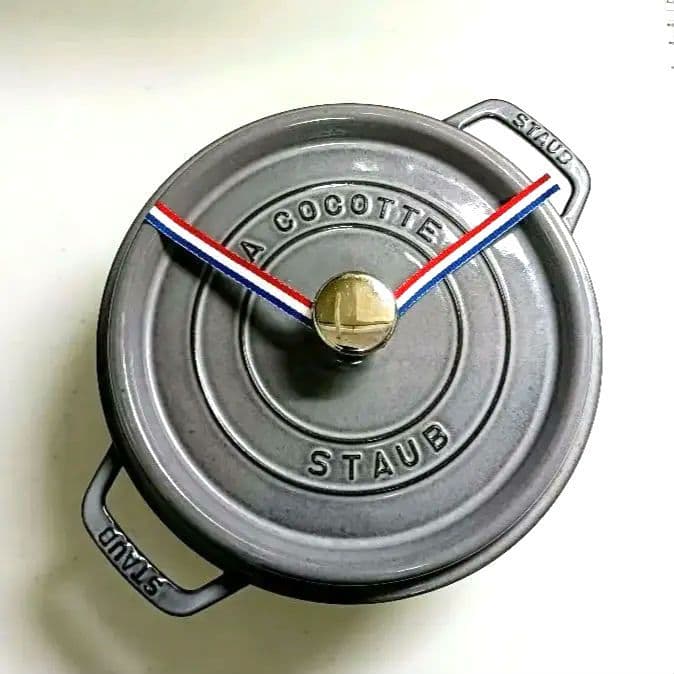 ストウブ　ココット　ラウンド　24センチ　グレー