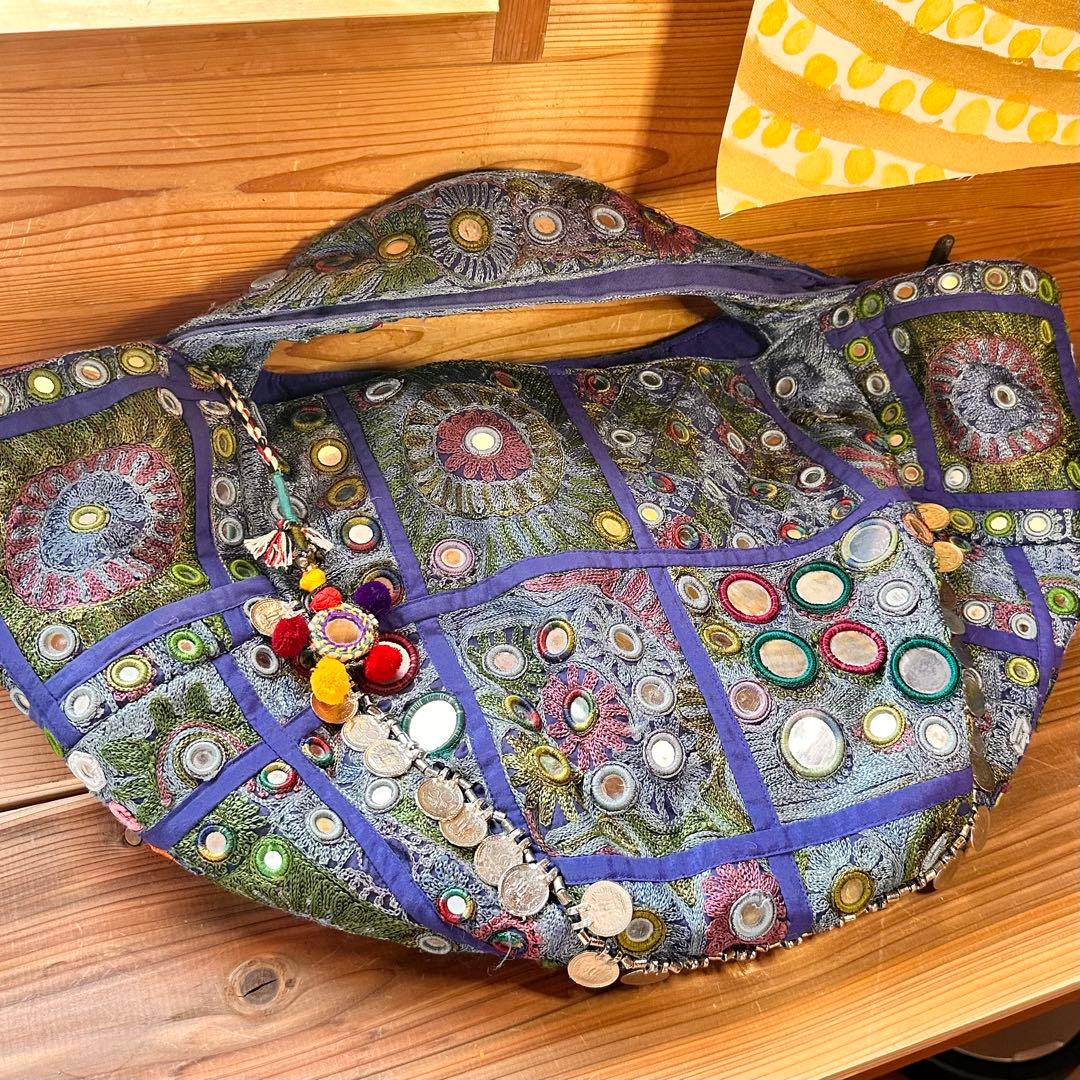 刺繍が凄すぎる♡レア♡ヴィンテージ♡TYLIEMALIBU♡BIGトート♡