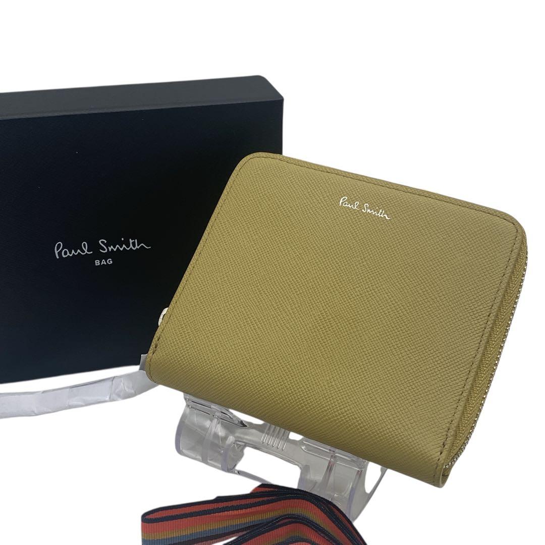 【新品未使用】 ポールスミス Paul Smith 二つ折り ラウンドファスナー