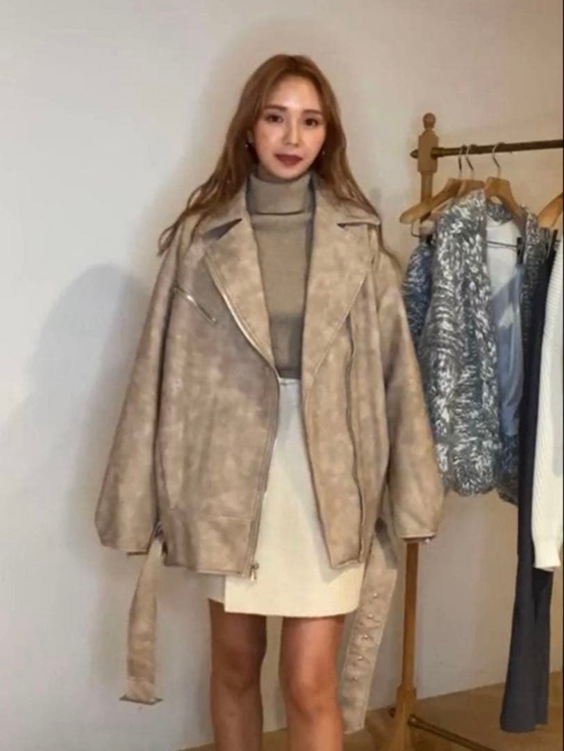 searoomlynn vintage ECOレザーBIG ライダース　Sサイズ