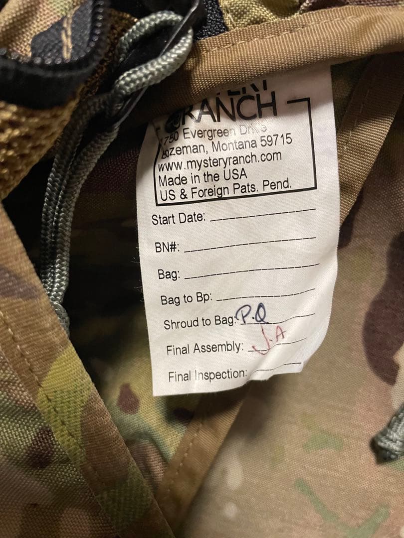 MYSTERY RANCH アウトサイダー マルチカモ 廃盤レア品