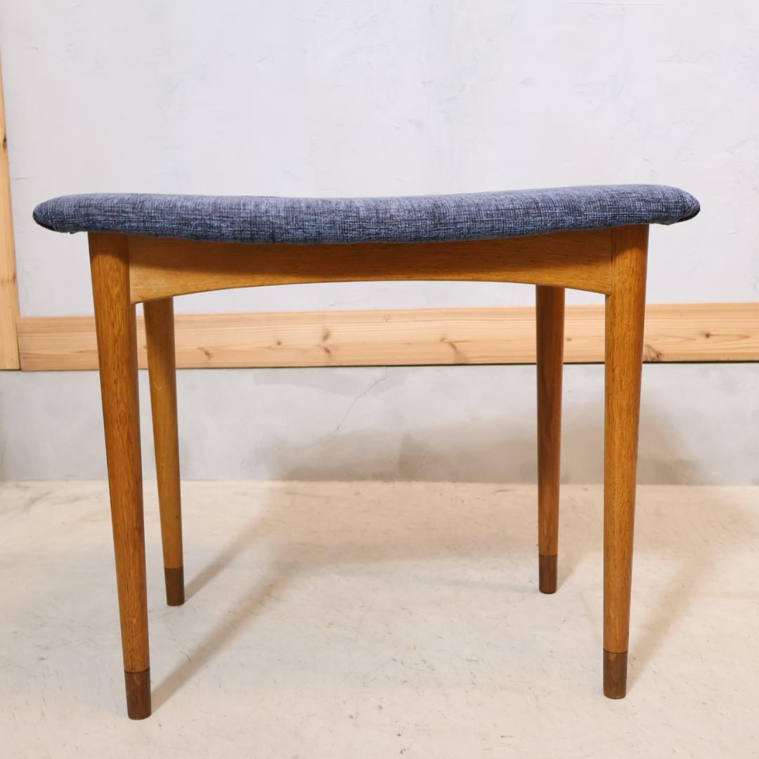 デンマーク チーク材 スツール ヴィンテージ 腰掛椅子 シンプル コンパクト