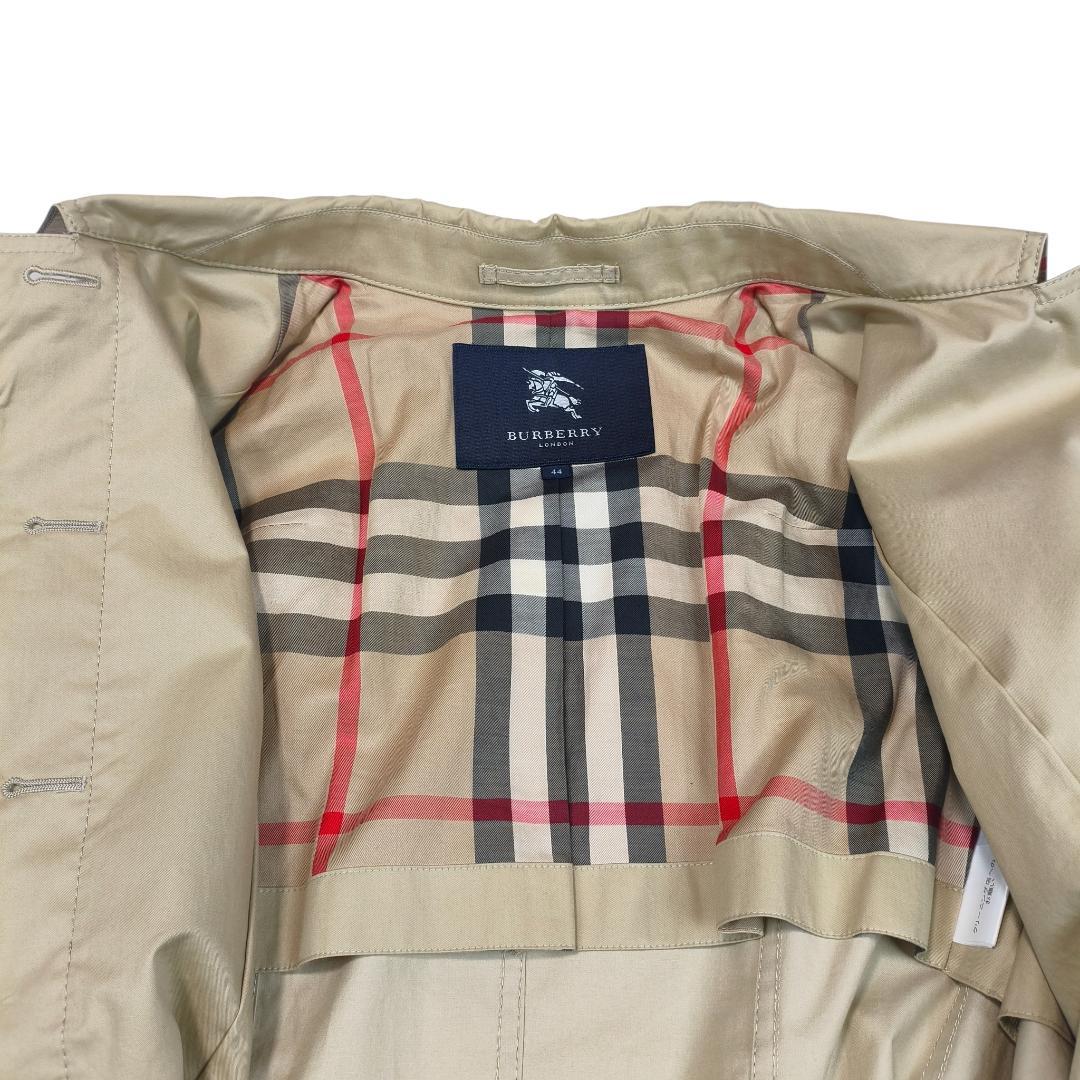 大きいサイズ 44 バーバリー ロンドン ショート トレンチ コート チェック