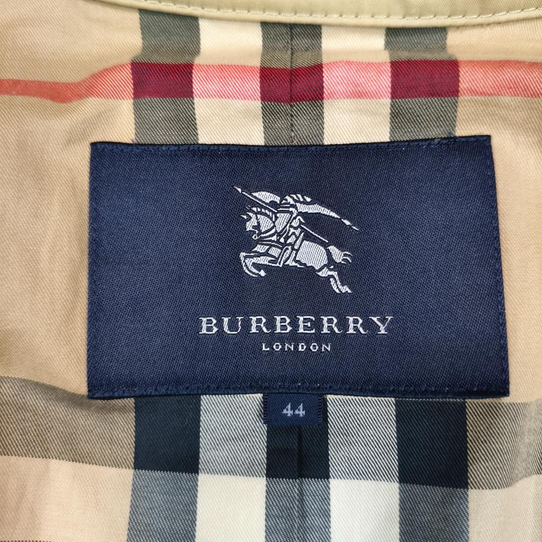 大きいサイズ 44 バーバリー ロンドン ショート トレンチ コート チェック