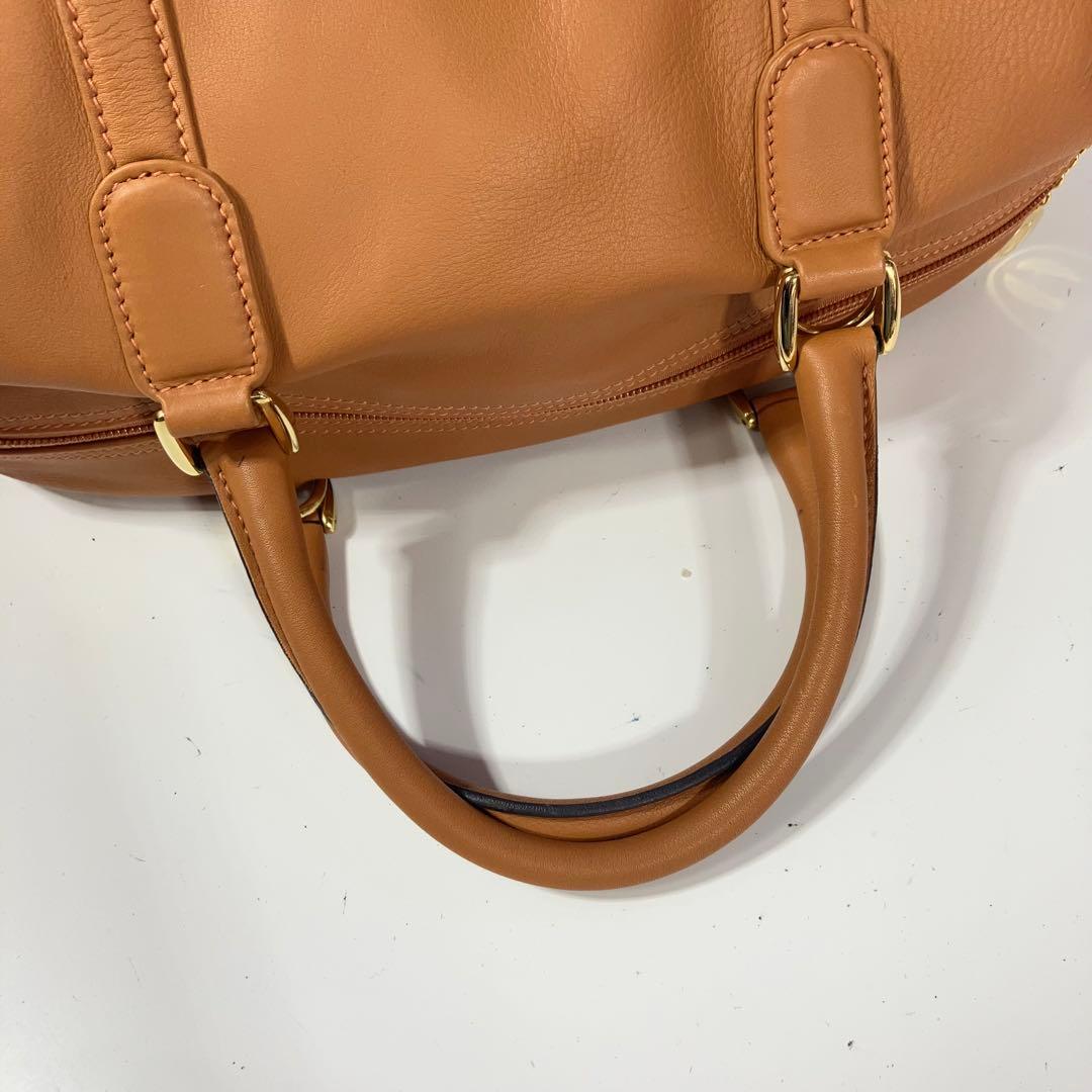 極美品グッチ ２way ボストンバッグ キャメル ブラウンGUCCI ショルダー