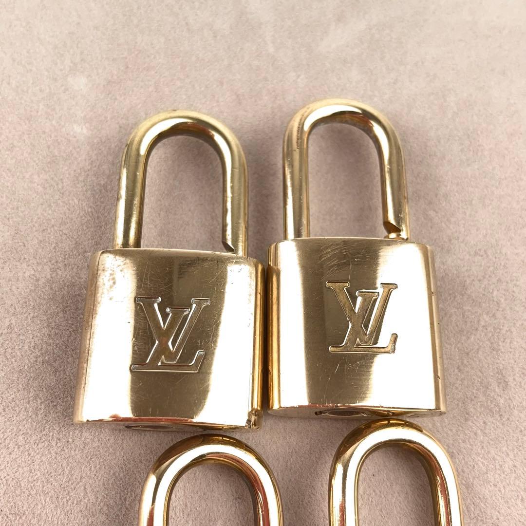 ルイヴィトン パドロック No.306のみ 4個まとめて 南京錠 カデナゴールド