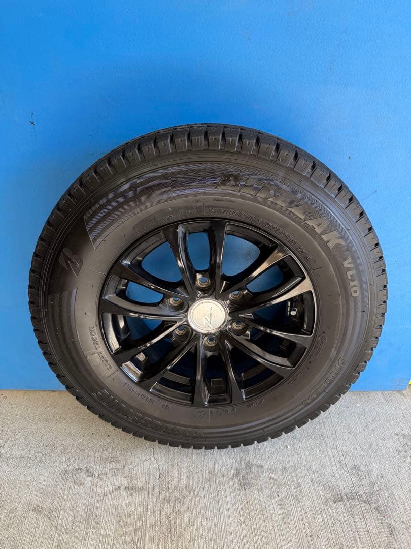 ハイエーススタッドレスブリヂストン ブリザック VL1 195/80R15アルミ