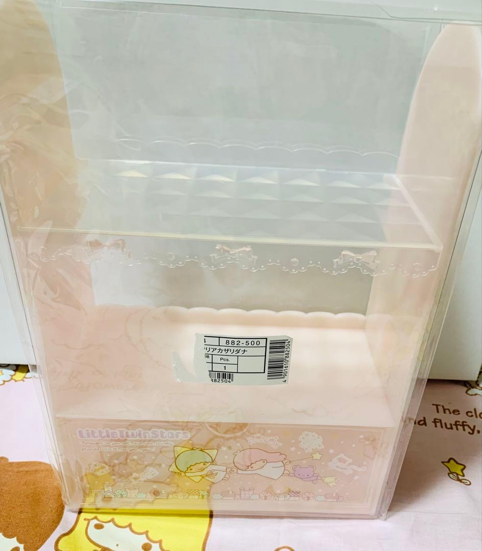 K*様 リトルツインスターズ キキララ キキ＆ララ クリア飾り棚