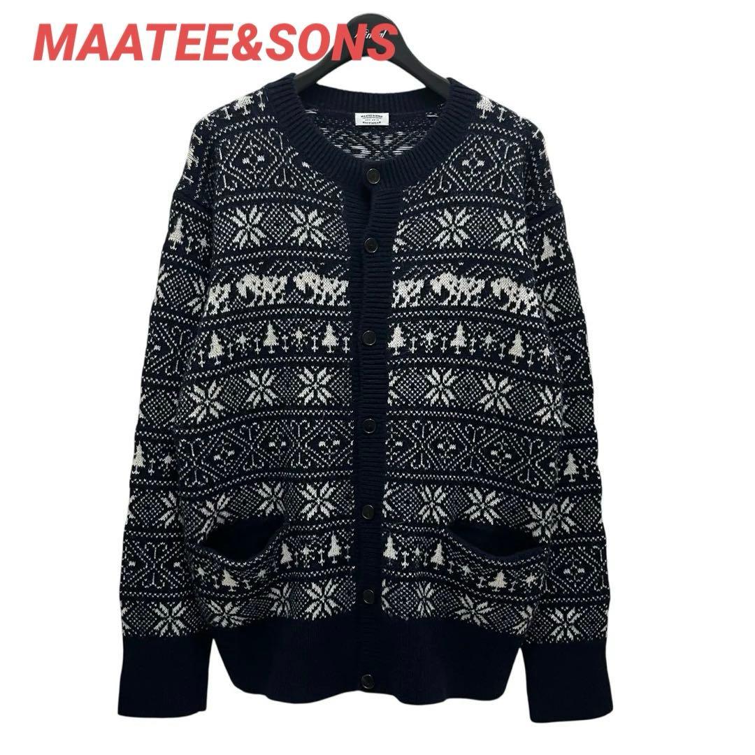 【レア】MAATEE&SONS NORDIC CARDIGAN