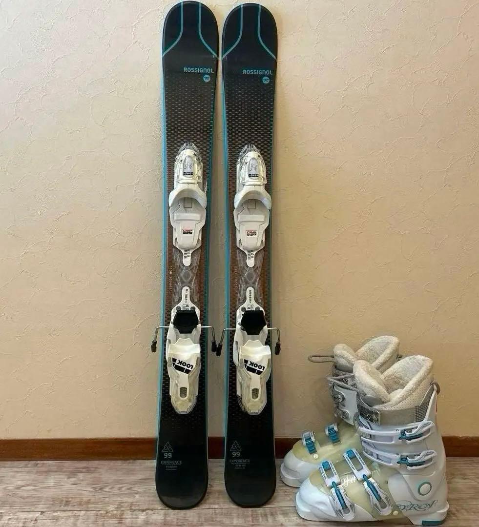 ◾️ショートスキーセット　板99㎝ ブーツ24㎝ 女性用　レディース用