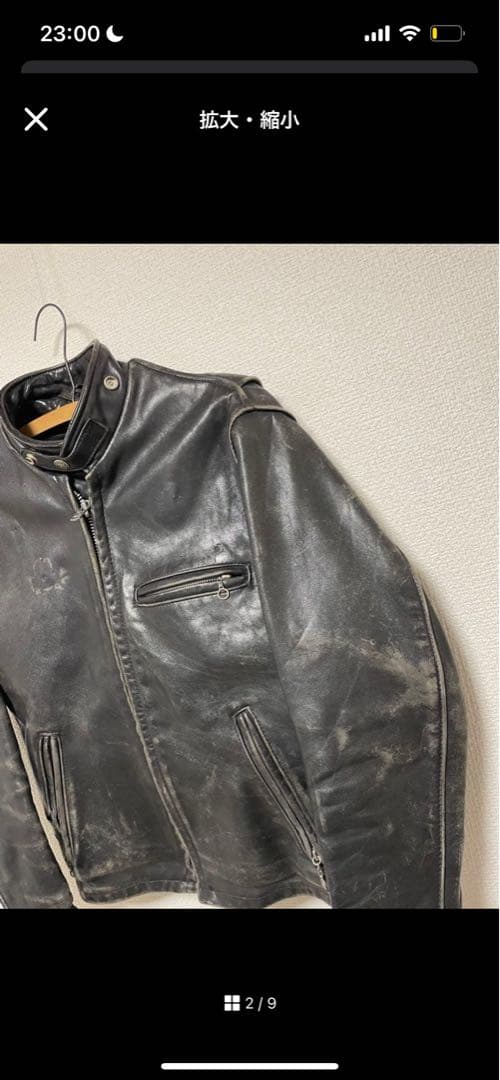 Schott USA製 シングルライダース レザージャケット 90s 00s