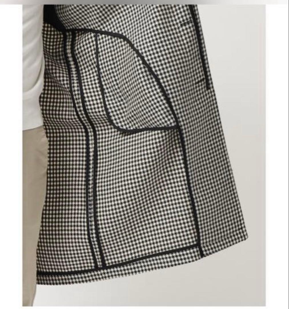 タリアトーレ ハウンドトゥース バルカラーコート