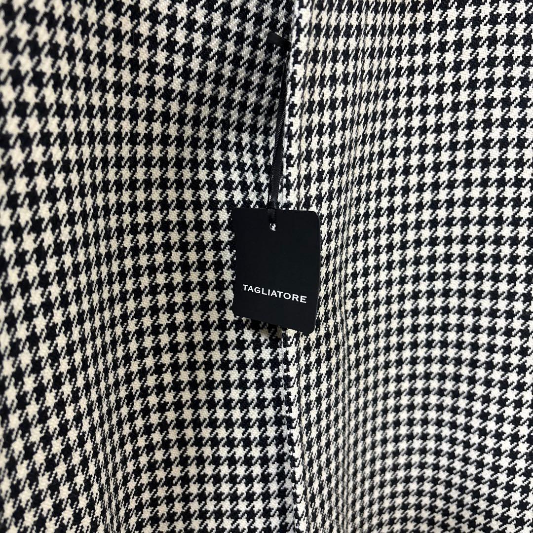 タリアトーレ ハウンドトゥース バルカラーコート