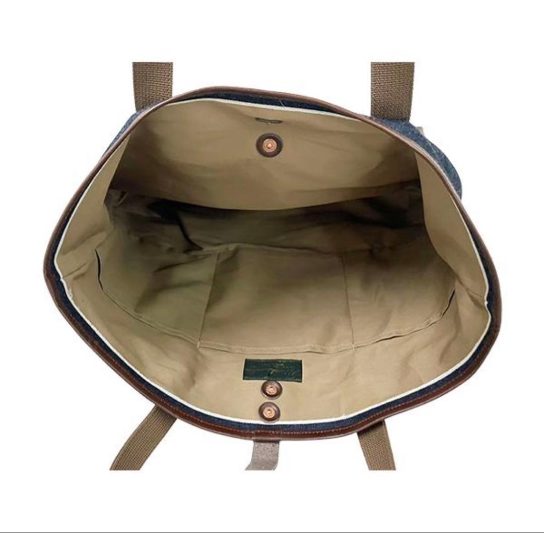 新品 ウエアハウス Lot 5212 デニム トートバッグ ダック レザー 生地