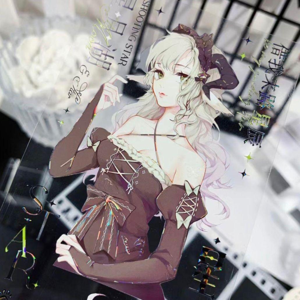 ✩再販✩J640＃借我来路星辰(贝壳光)純情男友切り売り海外人物マステ女の子