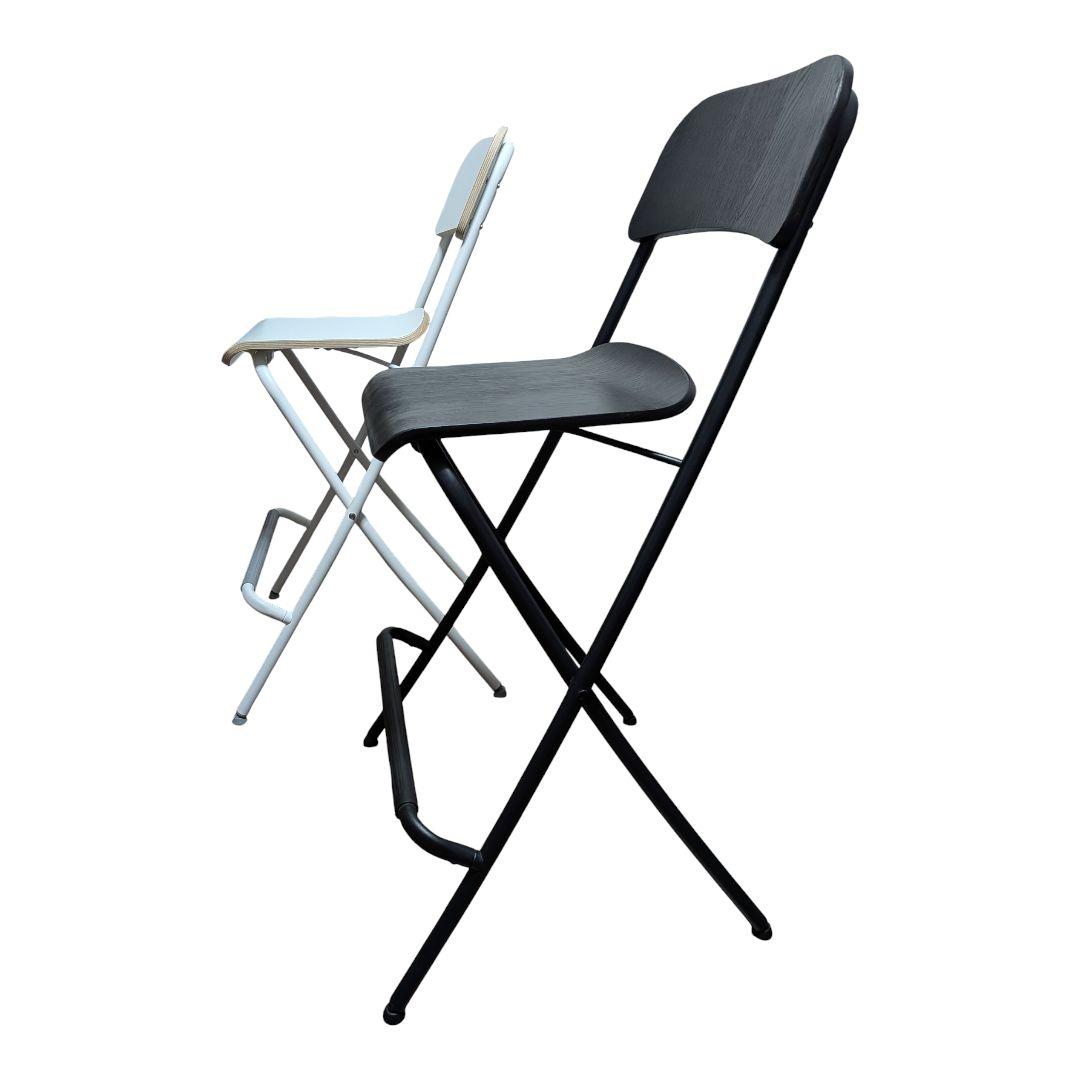 イケア フランクリン 折りたたみ イス 白 黒 モノトーン 廃盤