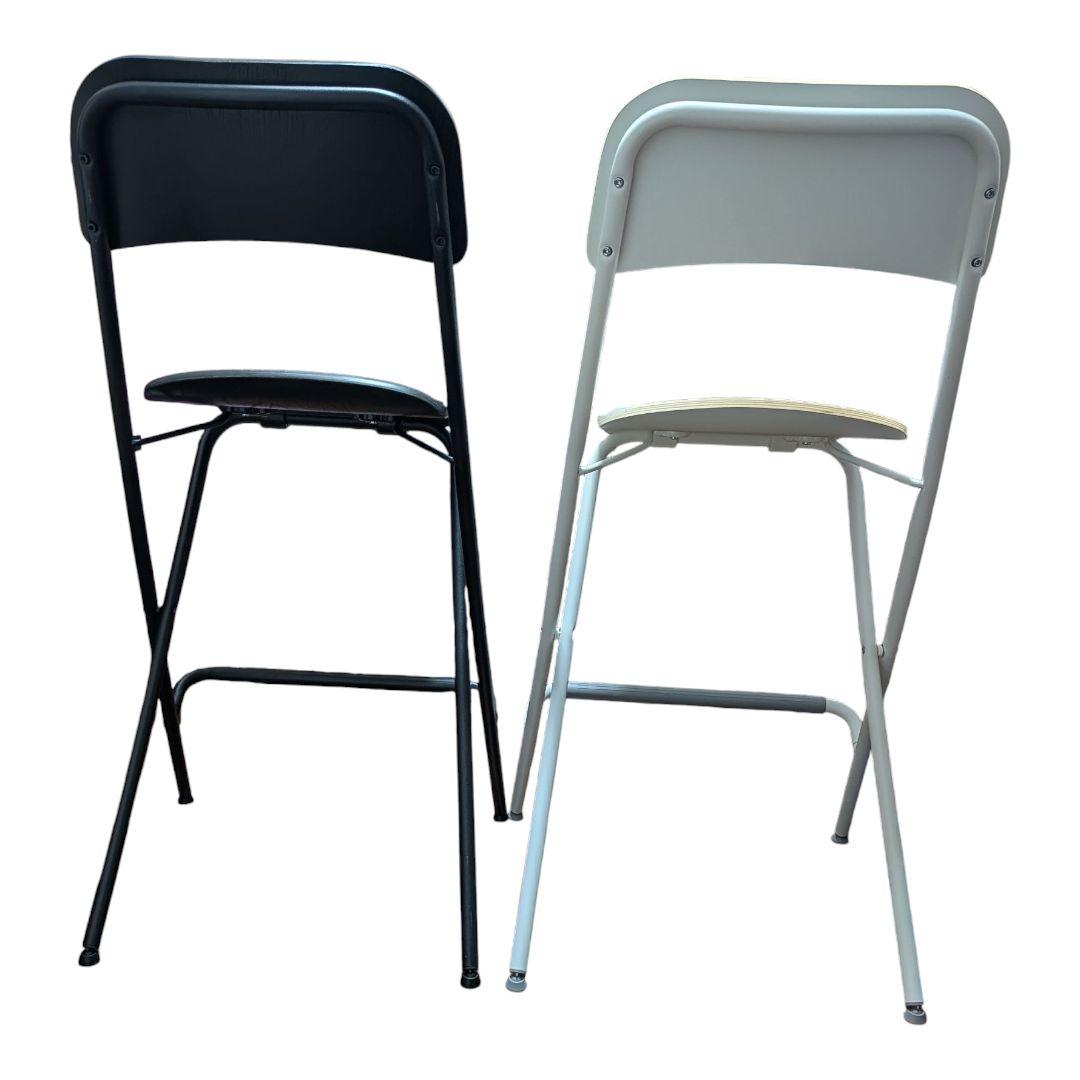 イケア フランクリン 折りたたみ イス 白 黒 モノトーン 廃盤