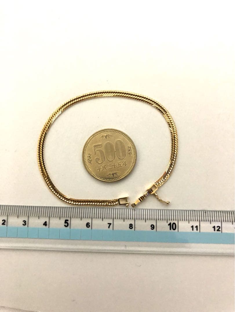 K18喜平ブレスレット　12面トリプルカット