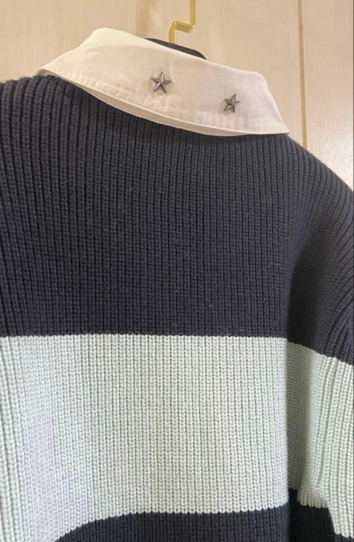 bibiy. B. POLO KNIT ブルー
