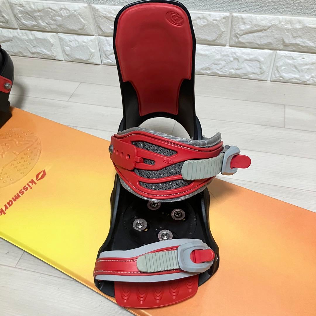 バック付/kissmarkキスマーク スノーボード148cm/DRAKEバインL