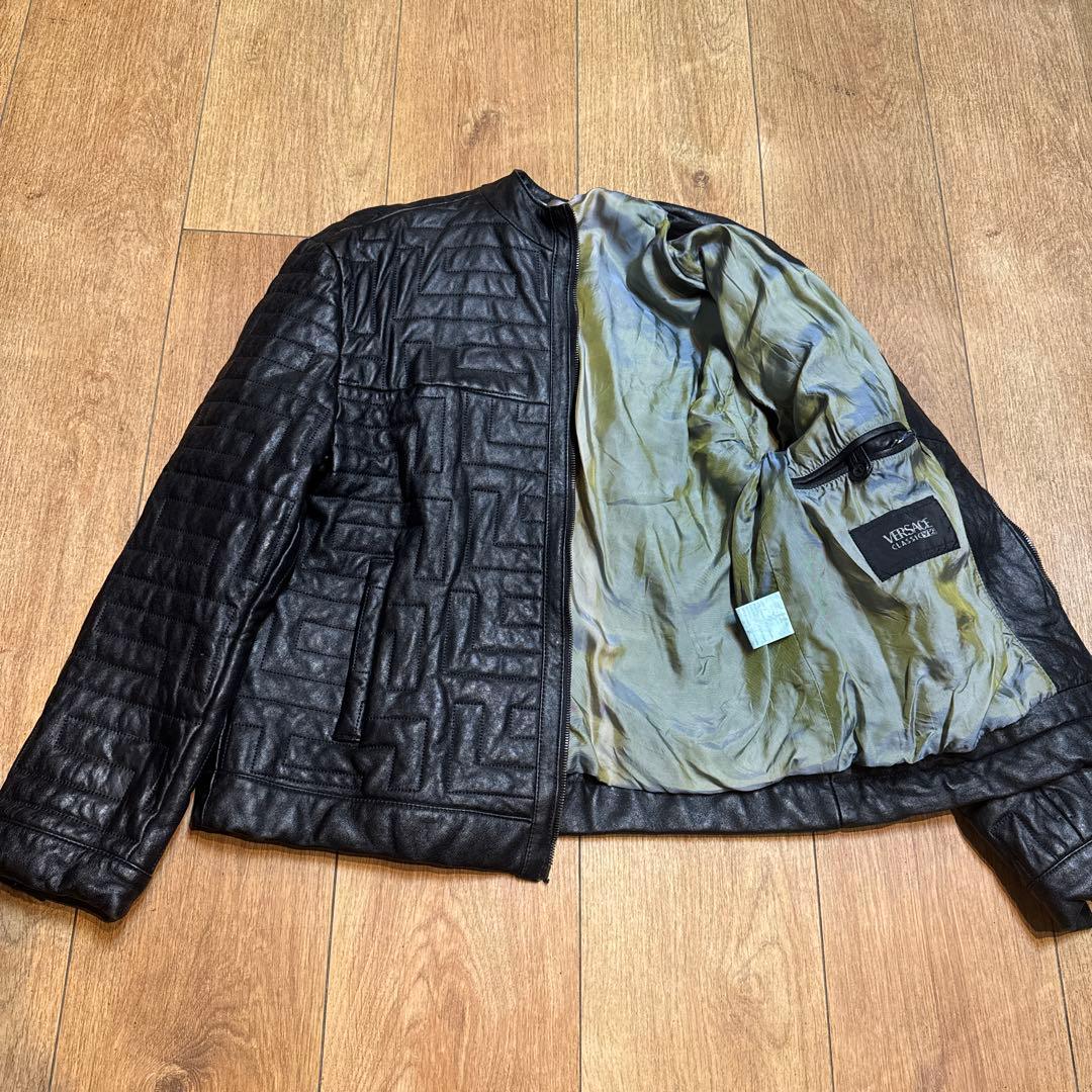 M*A様 VERSACE CLASSIC V2 レザージャケット SIZE 48