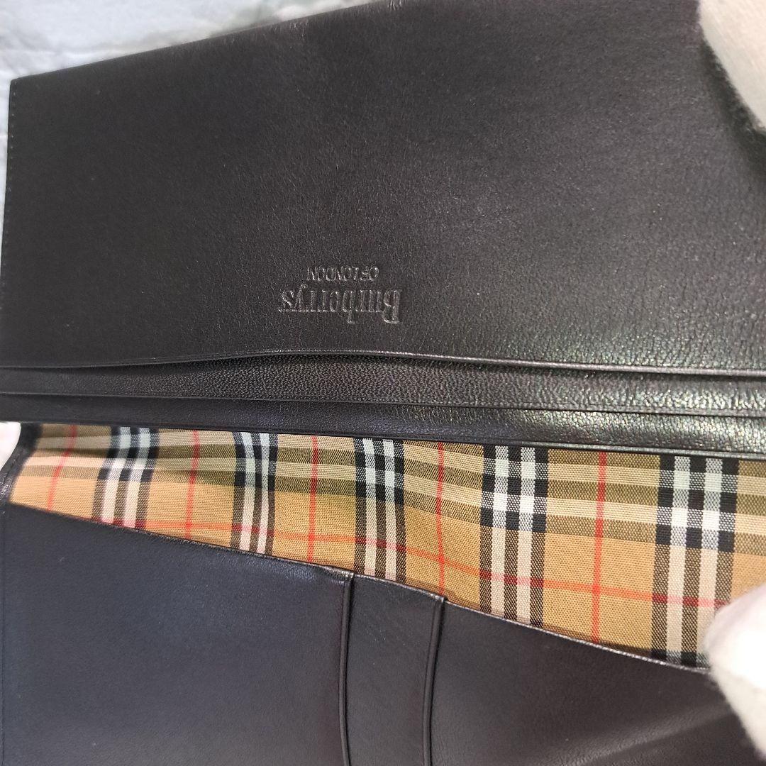 ✨️新品未使用✨️Burberryバーバリー 長財布ノバチェック 黒　箱付き