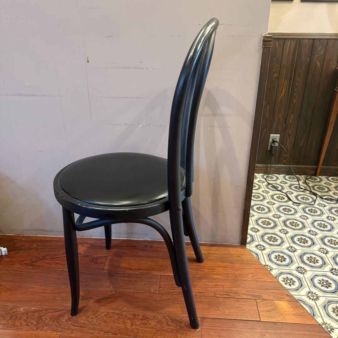 秋田木工 ベントウッドチェア ブラック ビンテージ チェア 椅子 木製 ①