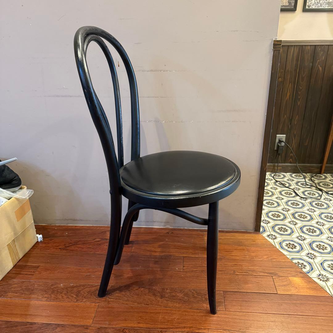秋田木工 ベントウッドチェア ブラック ビンテージ チェア 椅子 木製 ①